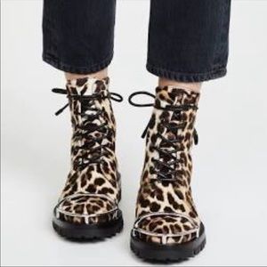 Alexander Wang Lyndon Leopard Print Fur Calf Hair